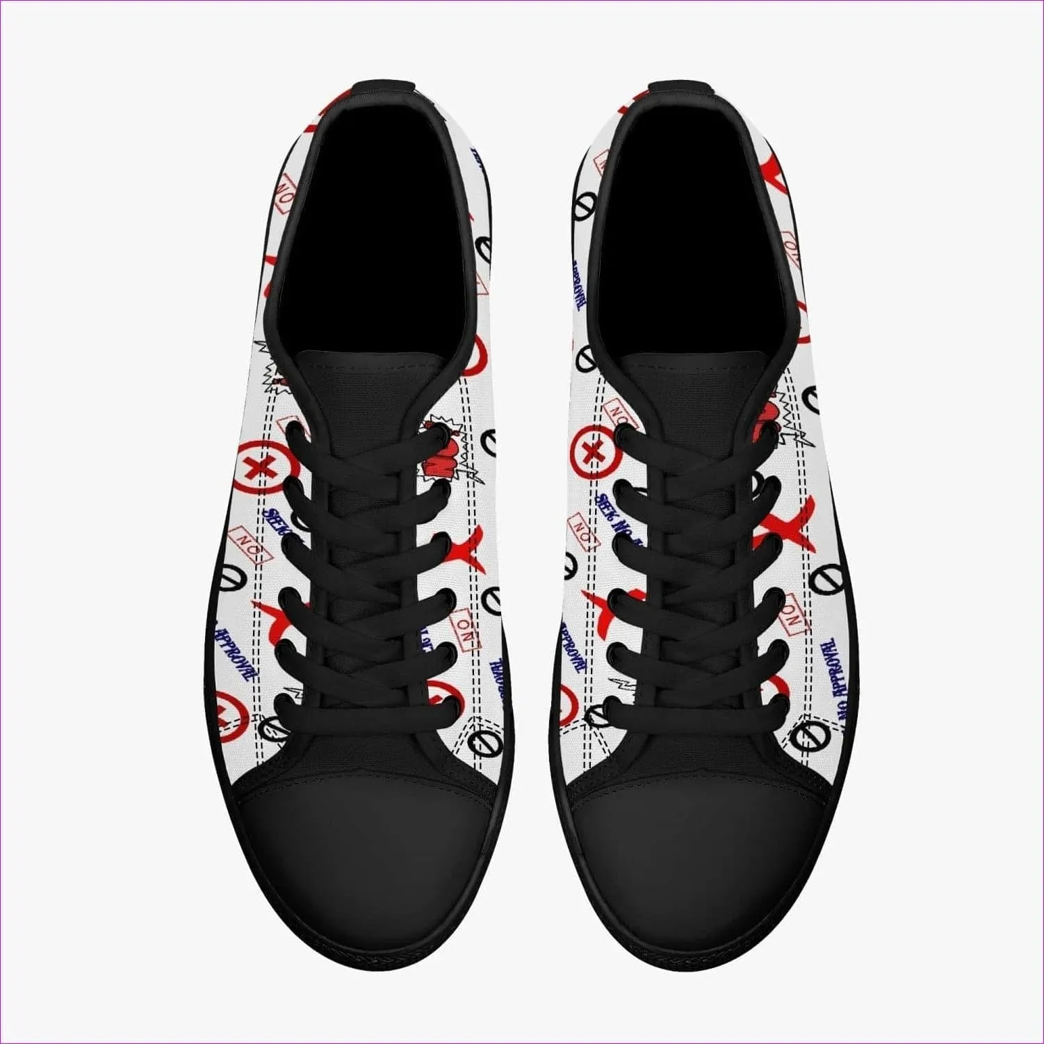 Seek No Approval Low-Top Canvas Shoes - 2 colors