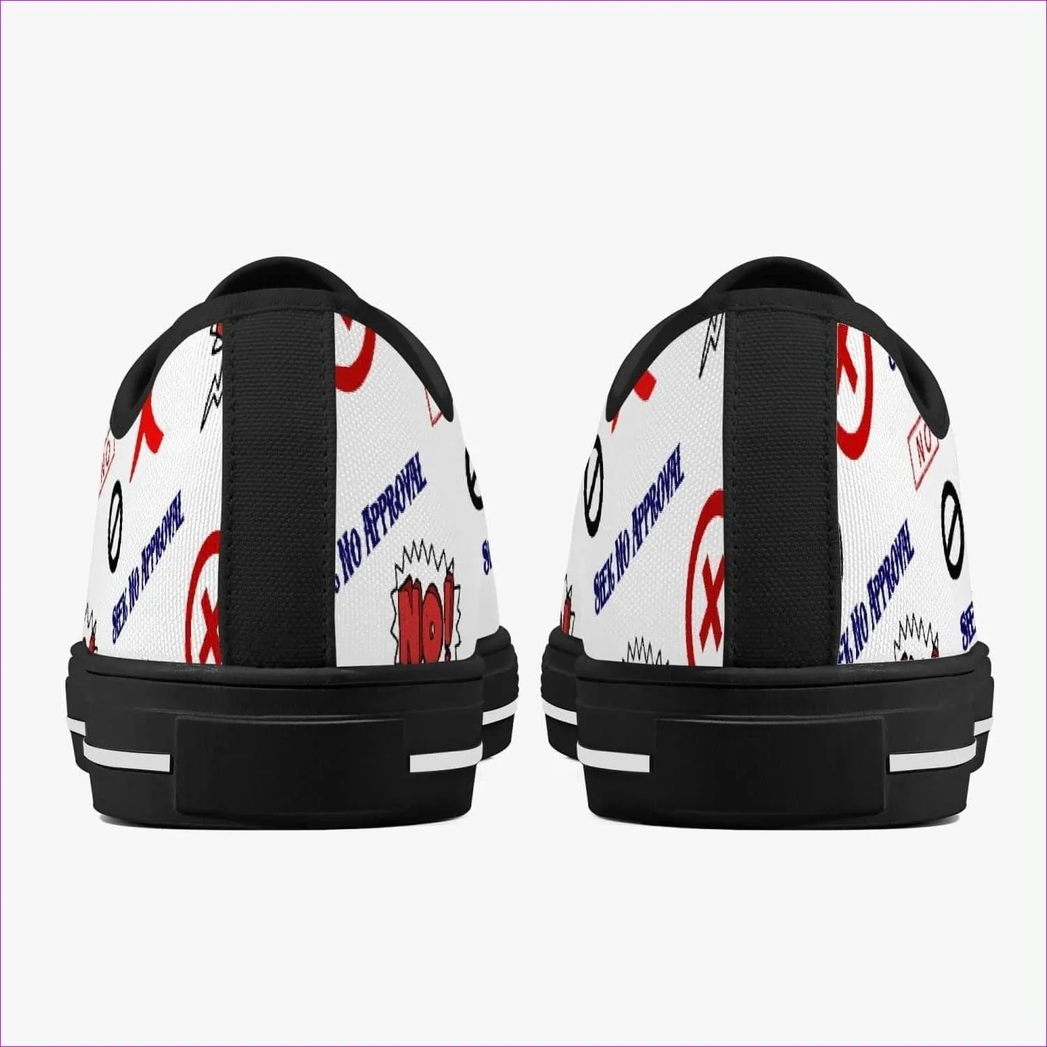Seek No Approval Low-Top Canvas Shoes - 2 colors