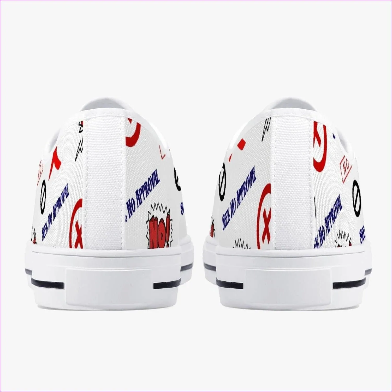 Seek No Approval Low-Top Canvas Shoes - 2 colors