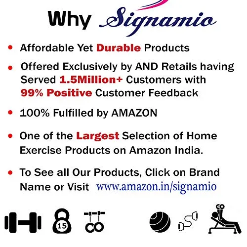Signamio® Strap/Stretch Bands/Belt 12 Loop Options with Extra Safe Adjustable, Durable Delicate Texture - Best for Daily Stretching, Physical Therapy, Fitness -Yoga, Exercise, Gym- 12 Loop-Blue-Black
