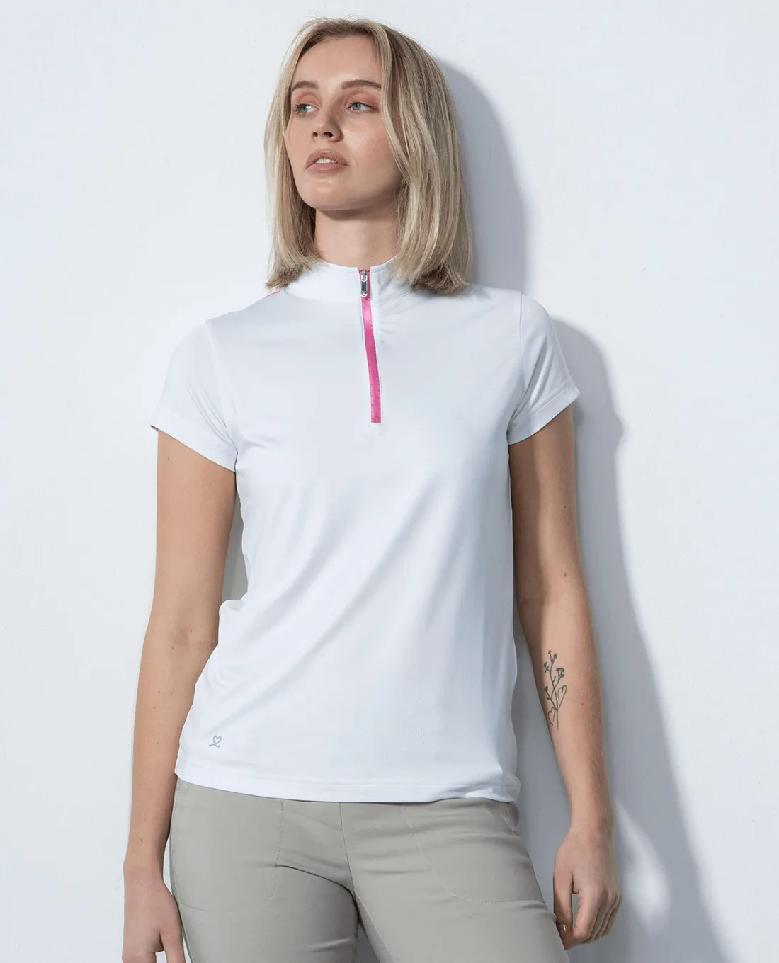 SIZE XS - DAILY SPORTS Golferi Cap Sleeve Polo 049 White