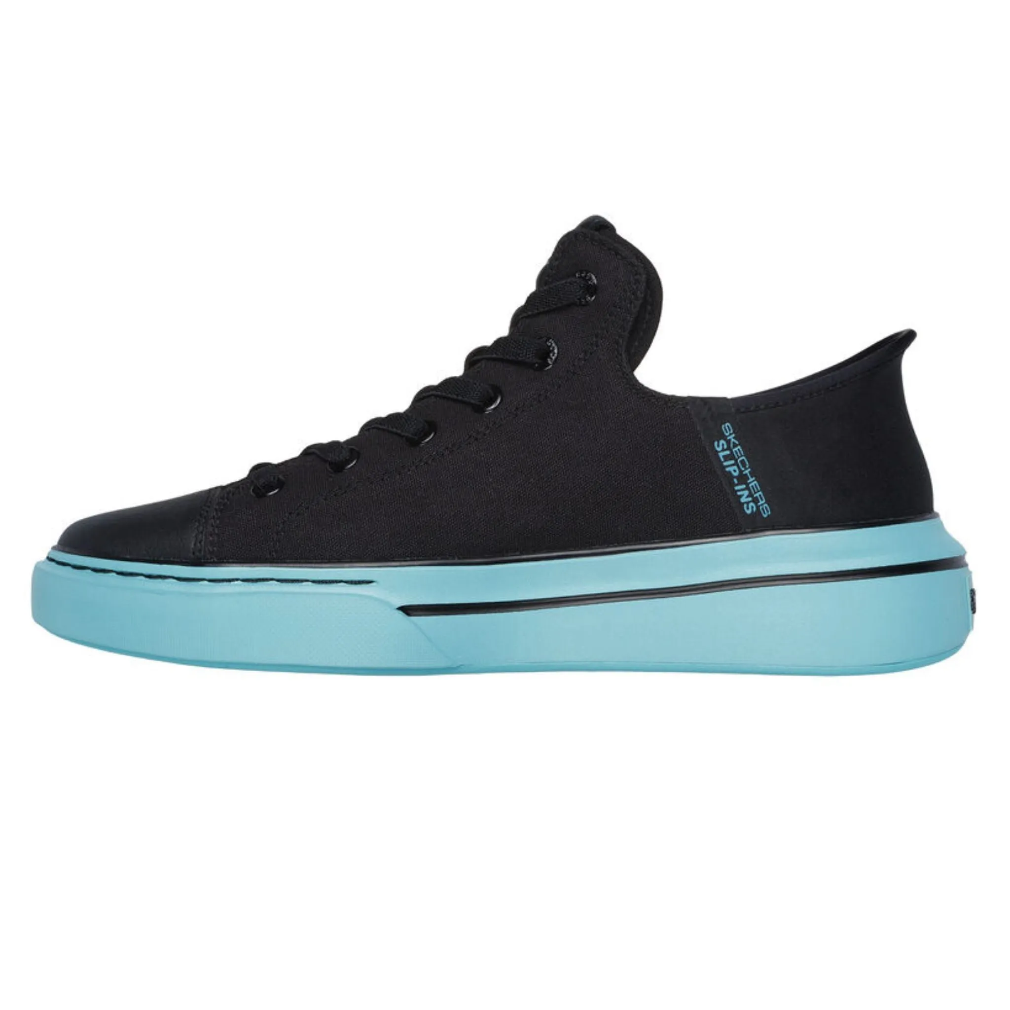 Skechers Men's 251032 Snoop One-OG Tela Black Aqua Slip-ins Casual Shoes