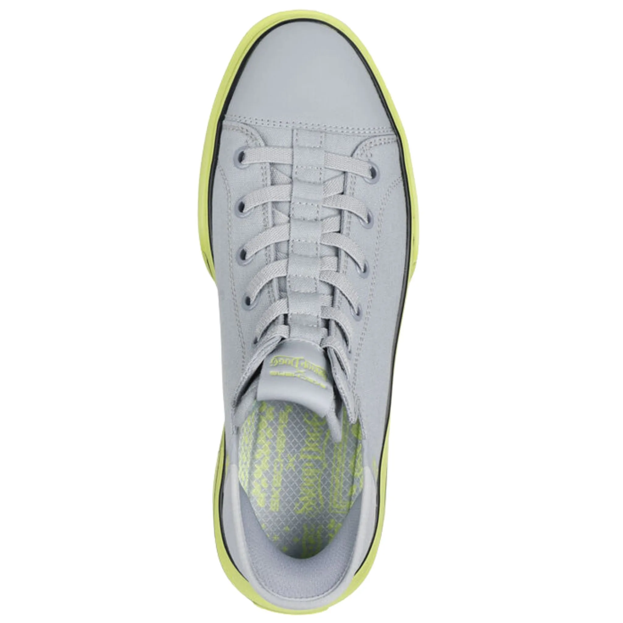 Skechers Men's 251032 Snoop One-OG Tela Gray Lime Slip-ins Casual Shoes