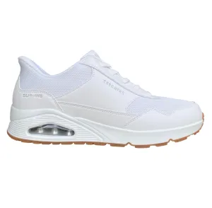 Skechers scarpa sneakers da uomo Slip-ins Uno Banksia 183022/WHT bianco
