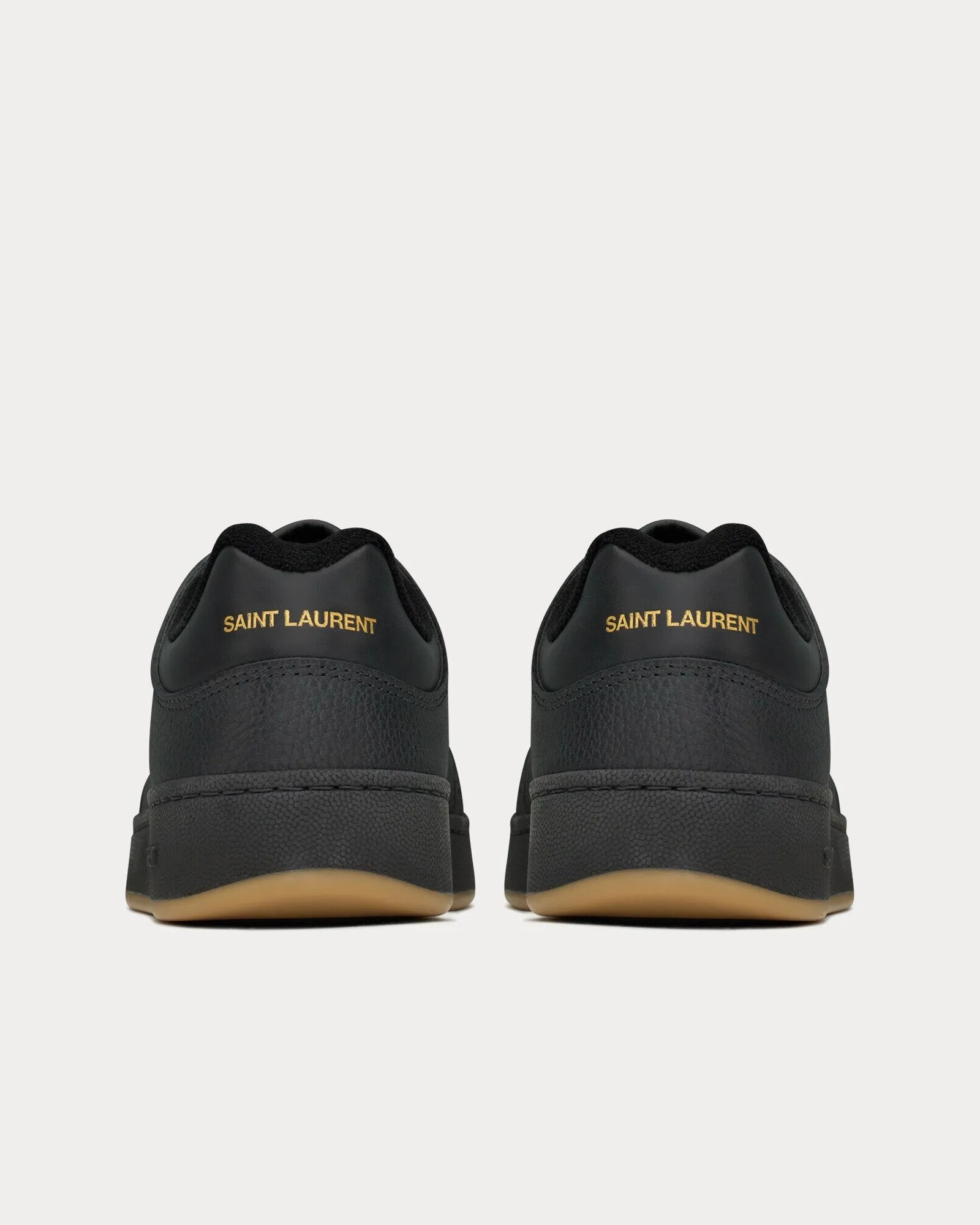 SL/61 Perforated Leather Noir Low Top Sneakers