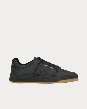 SL/61 Perforated Leather Noir Low Top Sneakers