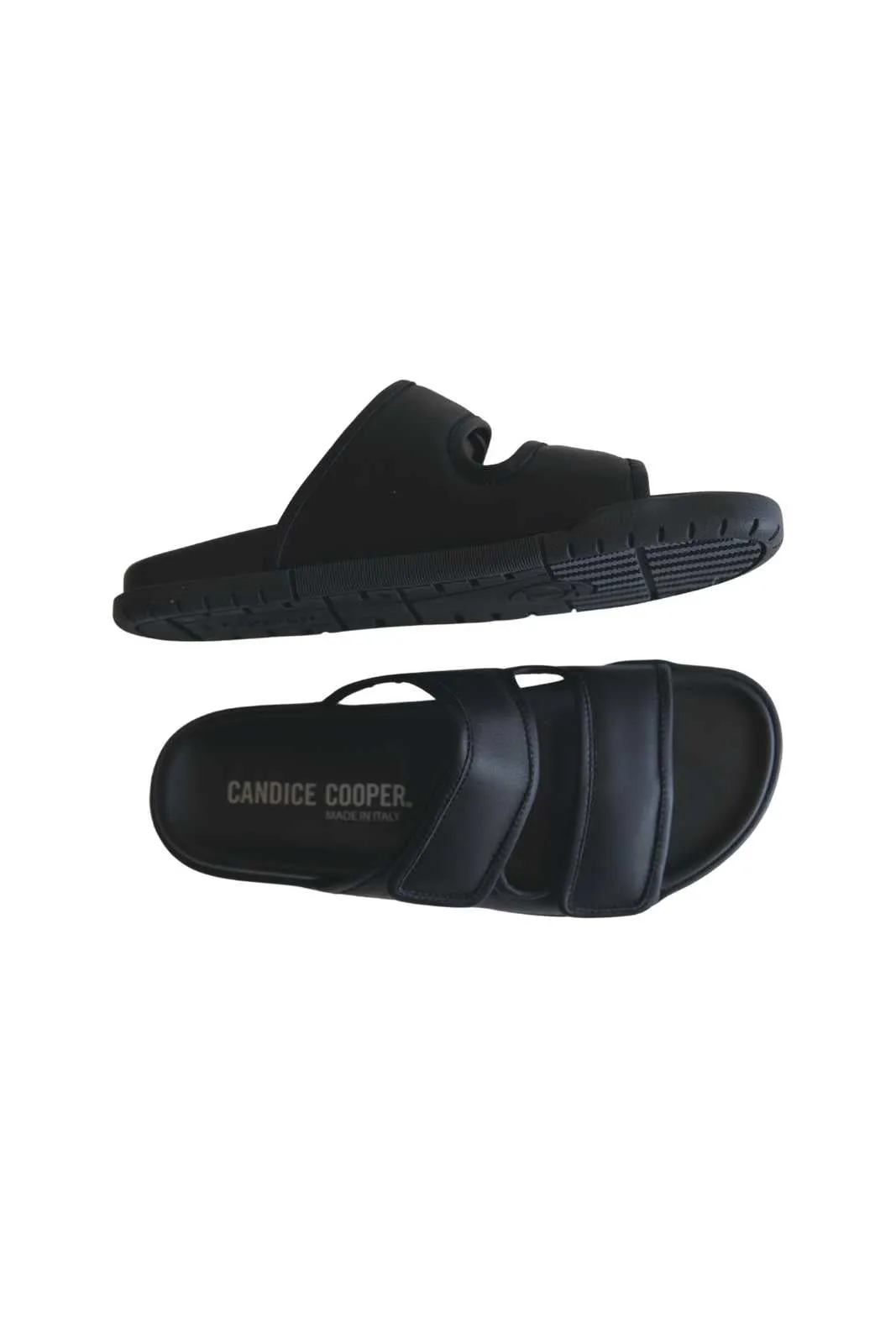 Slide V Nappa Plonge Black