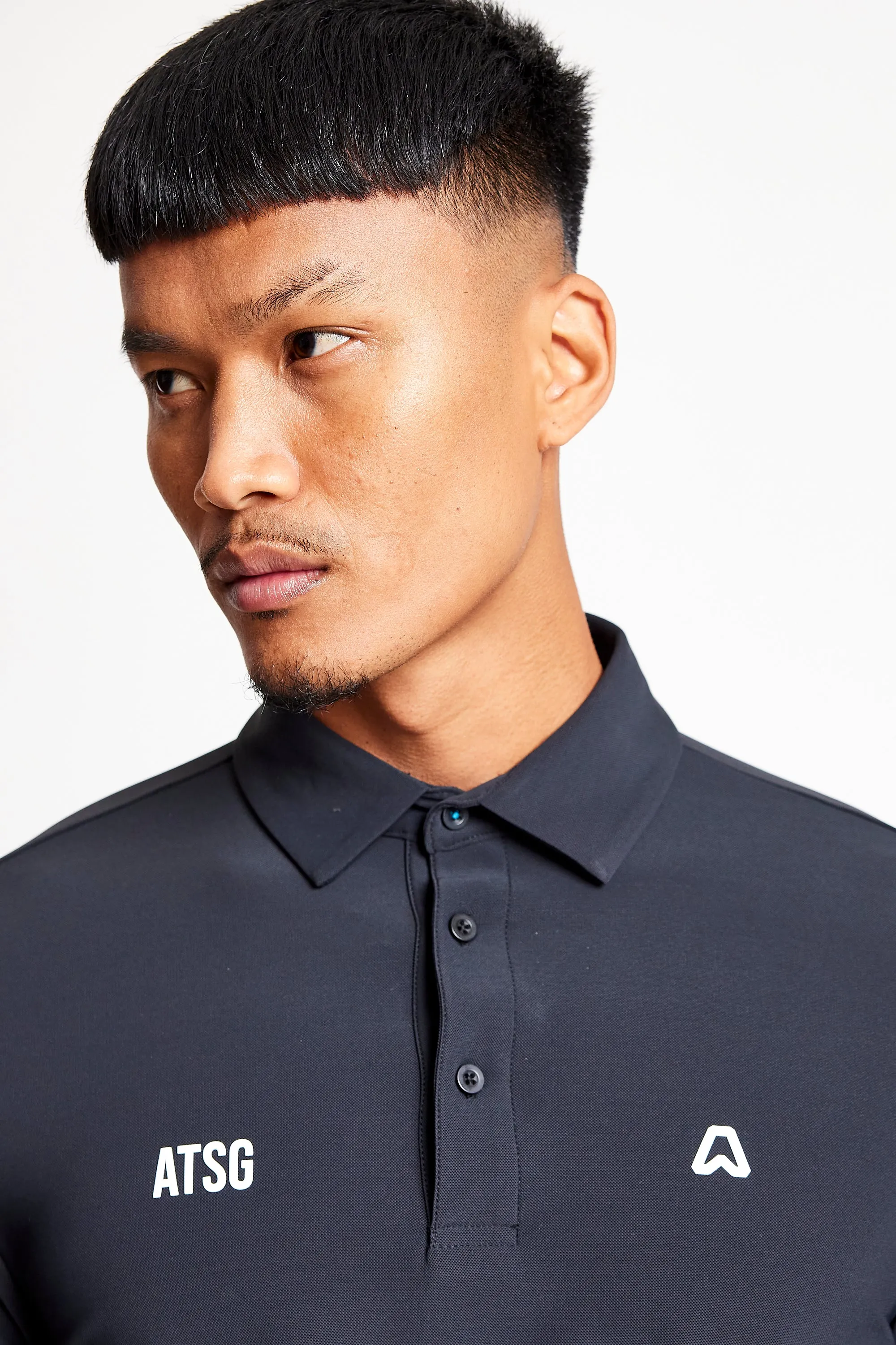 Slim Fit Polo  - Putter Black
