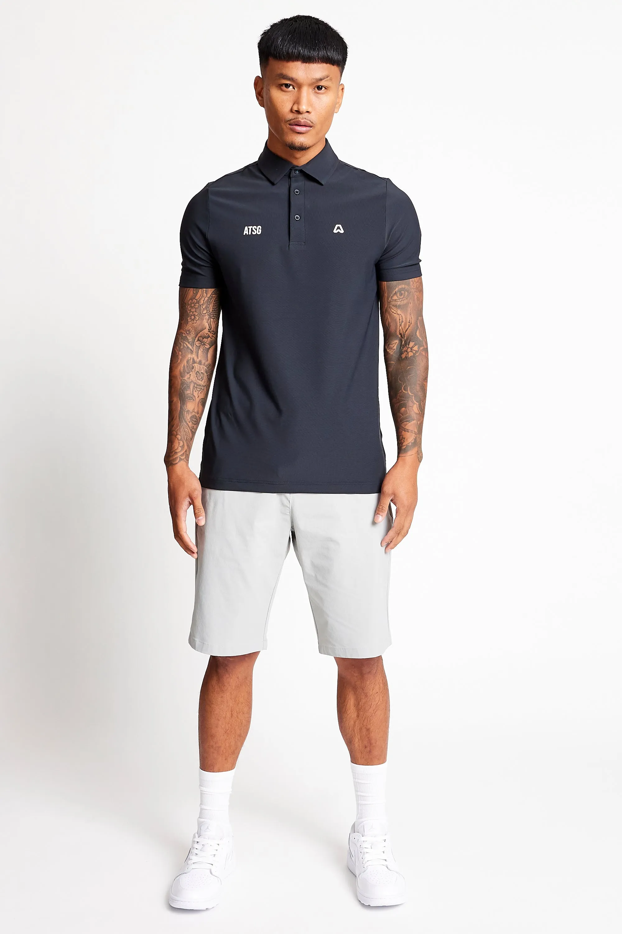 Slim Fit Polo  - Putter Black
