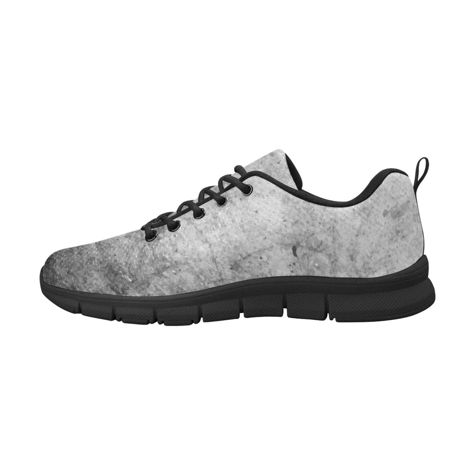Sneakers for Men - Grey and Black - Canvas Mesh Athletic Running Shoes by inQue.Style