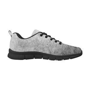 Sneakers for Men - Grey and Black - Canvas Mesh Athletic Running Shoes by inQue.Style