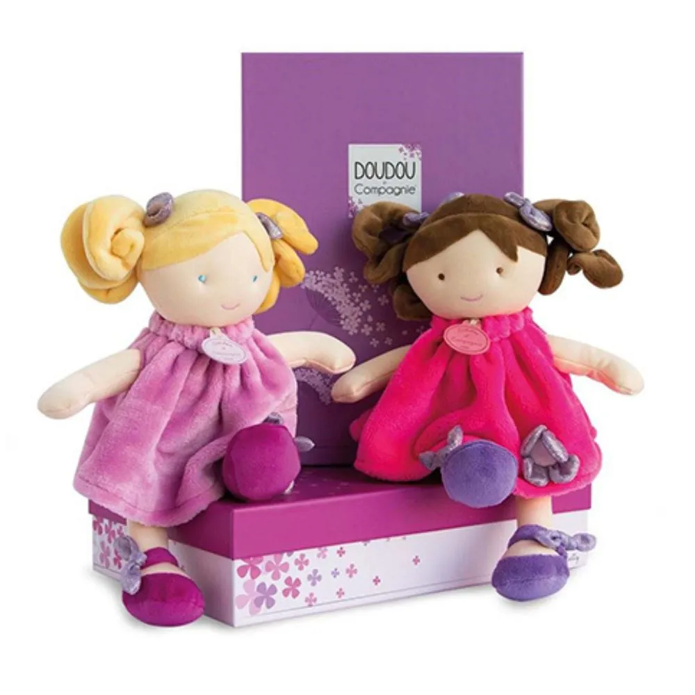 Soft Brunette Doll - Lollipop - Jolijou by Doudou Et Compagnie