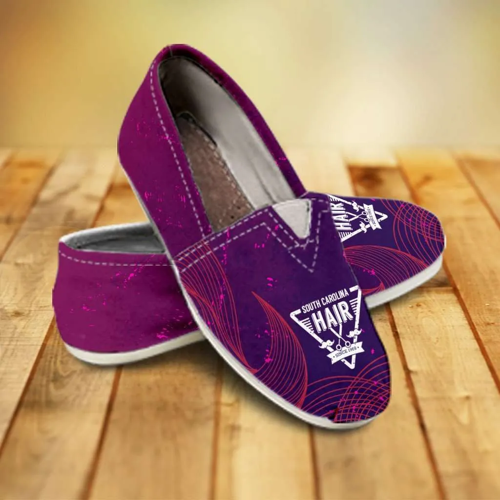 South Carolina Hairdresser Casual Canvas Slip on Shoes Women's Flats