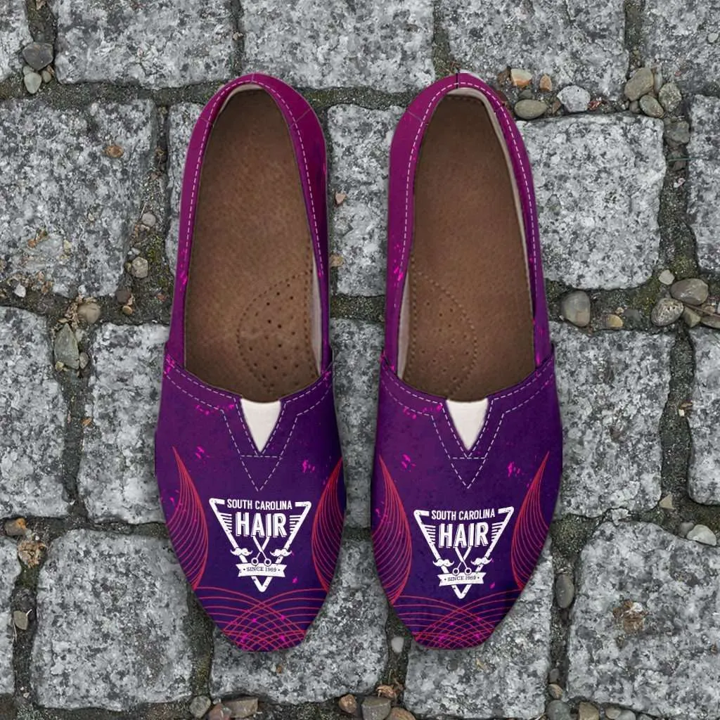 South Carolina Hairdresser Casual Canvas Slip on Shoes Women's Flats
