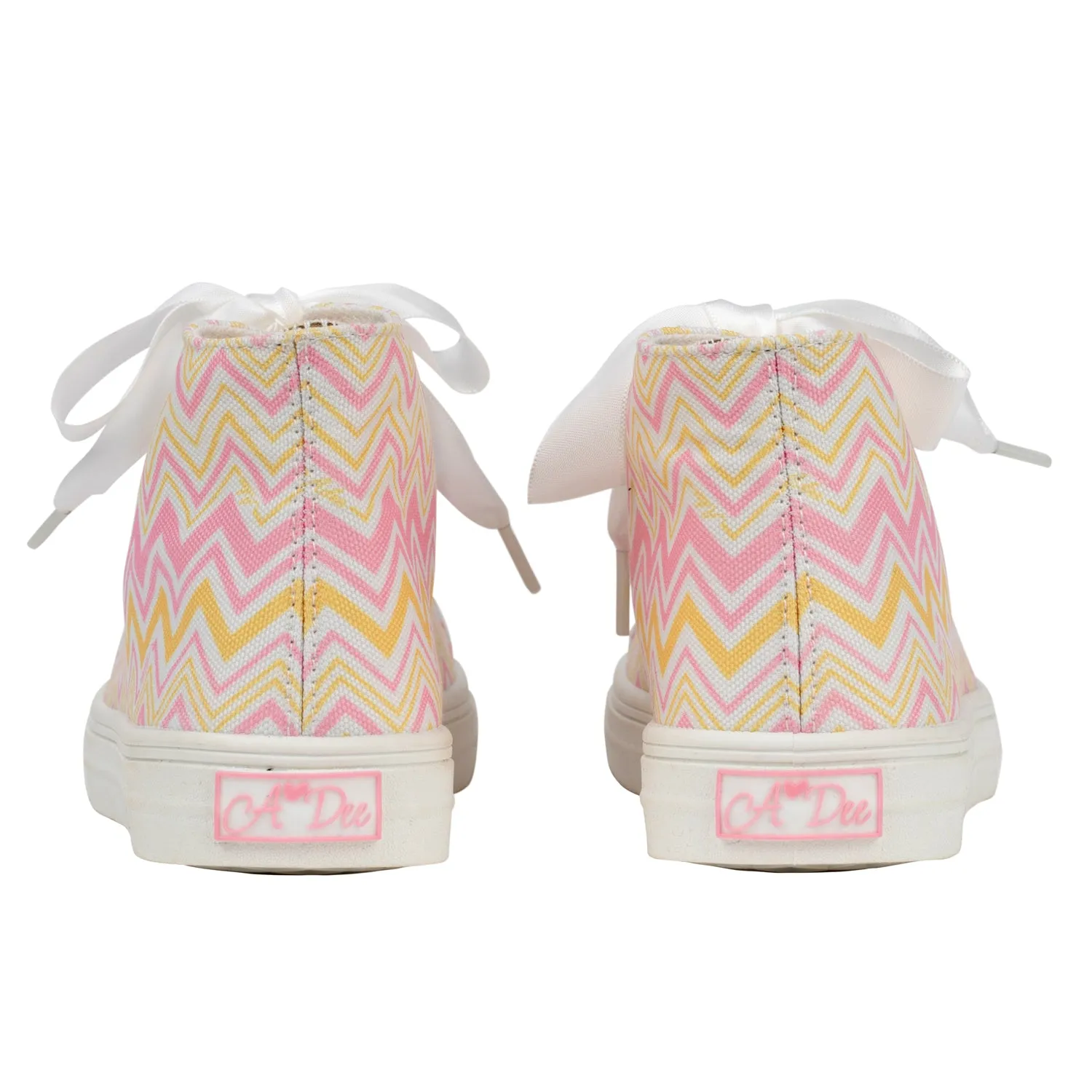 SS24 A Dee Girls Jazzy Chevron Chic Trainers