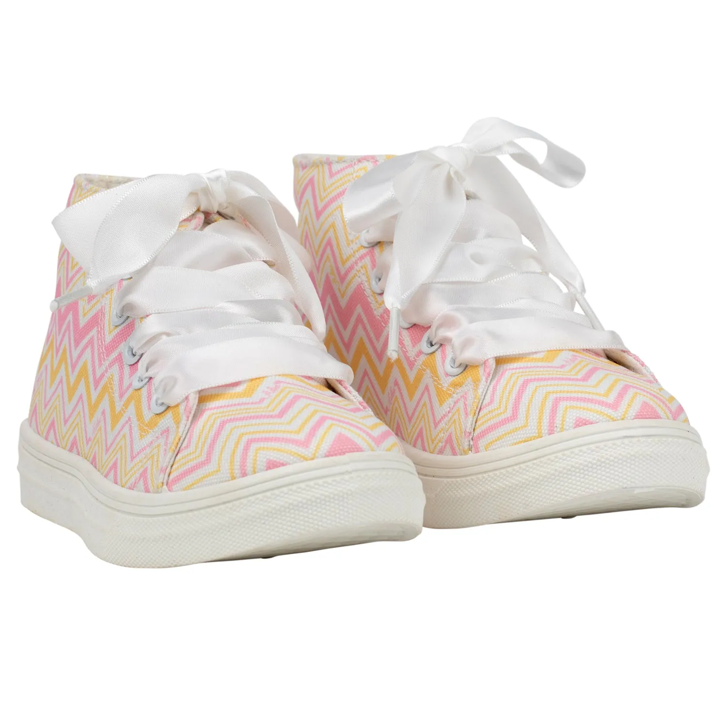 SS24 A Dee Girls Jazzy Chevron Chic Trainers