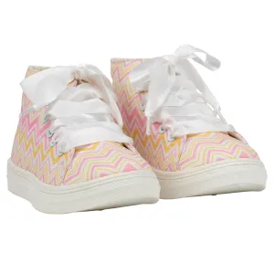 SS24 A Dee Girls Jazzy Chevron Chic Trainers
