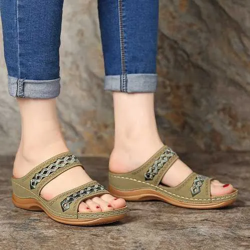 Stitching Comfy Casual Wedges Sandals