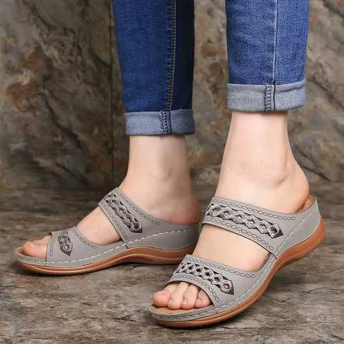 Stitching Comfy Casual Wedges Sandals