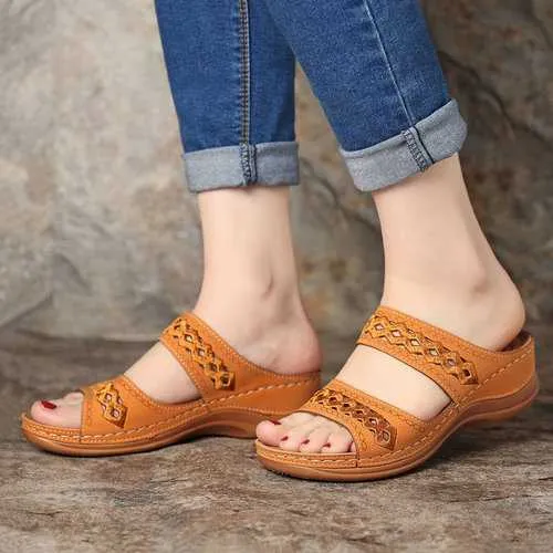 Stitching Comfy Casual Wedges Sandals