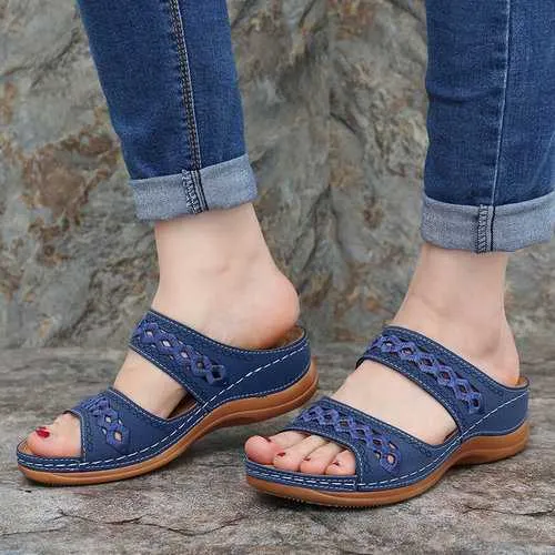 Stitching Comfy Casual Wedges Sandals