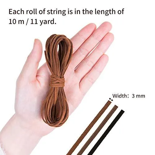 Suede Cord Faux Leather Cord String for Bracelet Necklace Beading Jewelry DIY Crafts