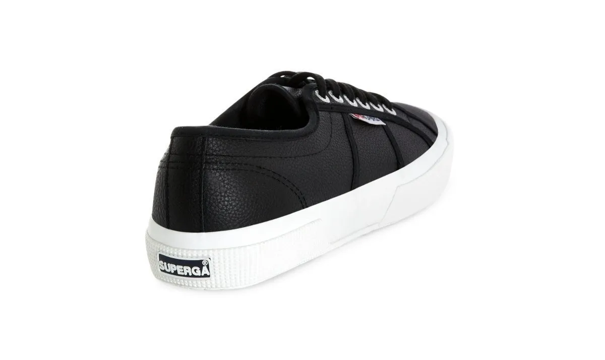 SUPERGA 2750 EFGLU Black Leather Shoe