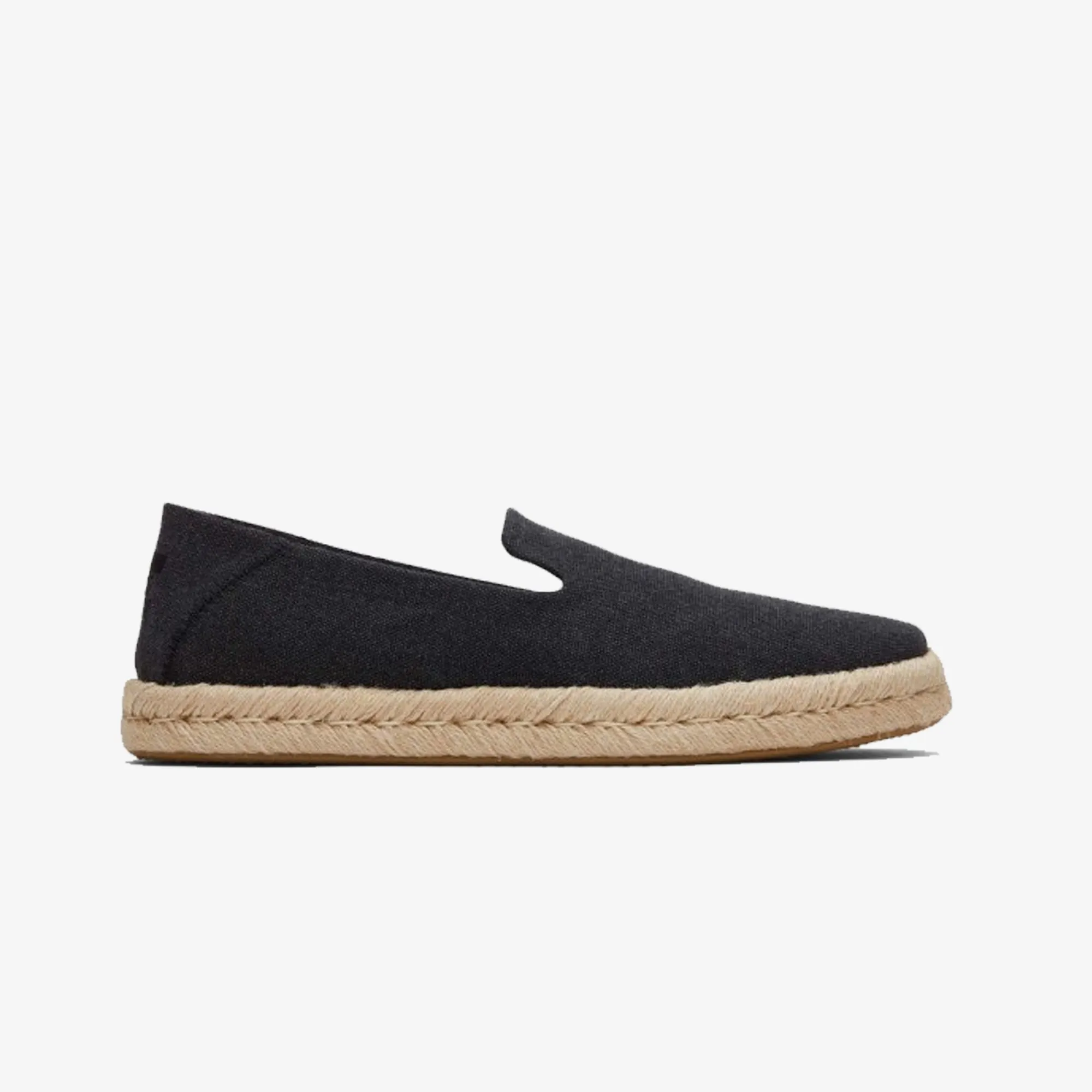 Toms | SANTIAGO JUTE-WRAPPED  { BLACK