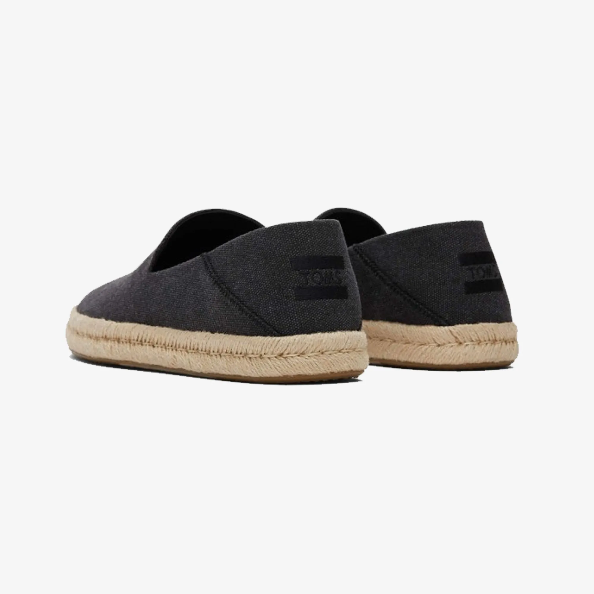 Toms | SANTIAGO JUTE-WRAPPED  { BLACK