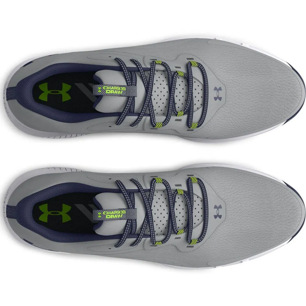 Under Armour Charged Draw 2 Wide Fit Waterproof Spiked Shoes - Mod Grey/Midnight Navy