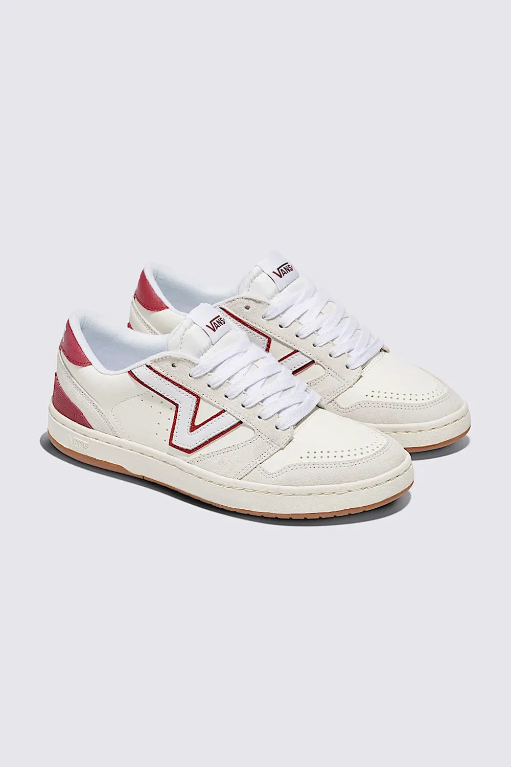 Vans Lowland 2.0 Sneakers in Red & White | VN000D6RCI1