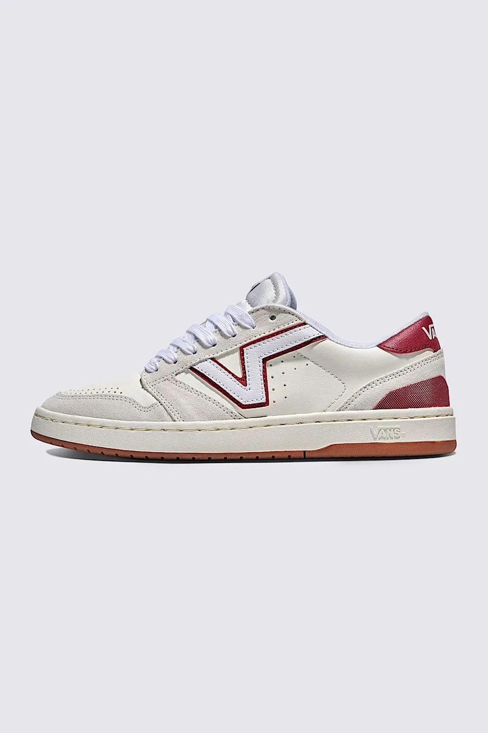 Vans Lowland 2.0 Sneakers in Red & White | VN000D6RCI1