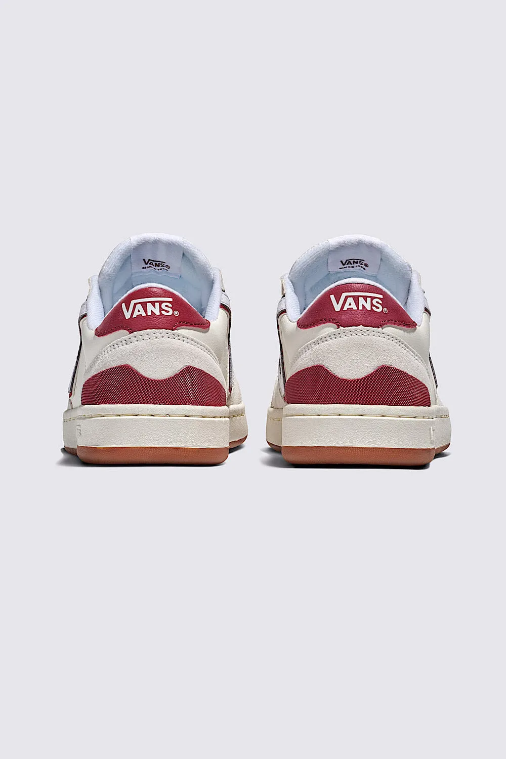 Vans Lowland 2.0 Sneakers in Red & White | VN000D6RCI1