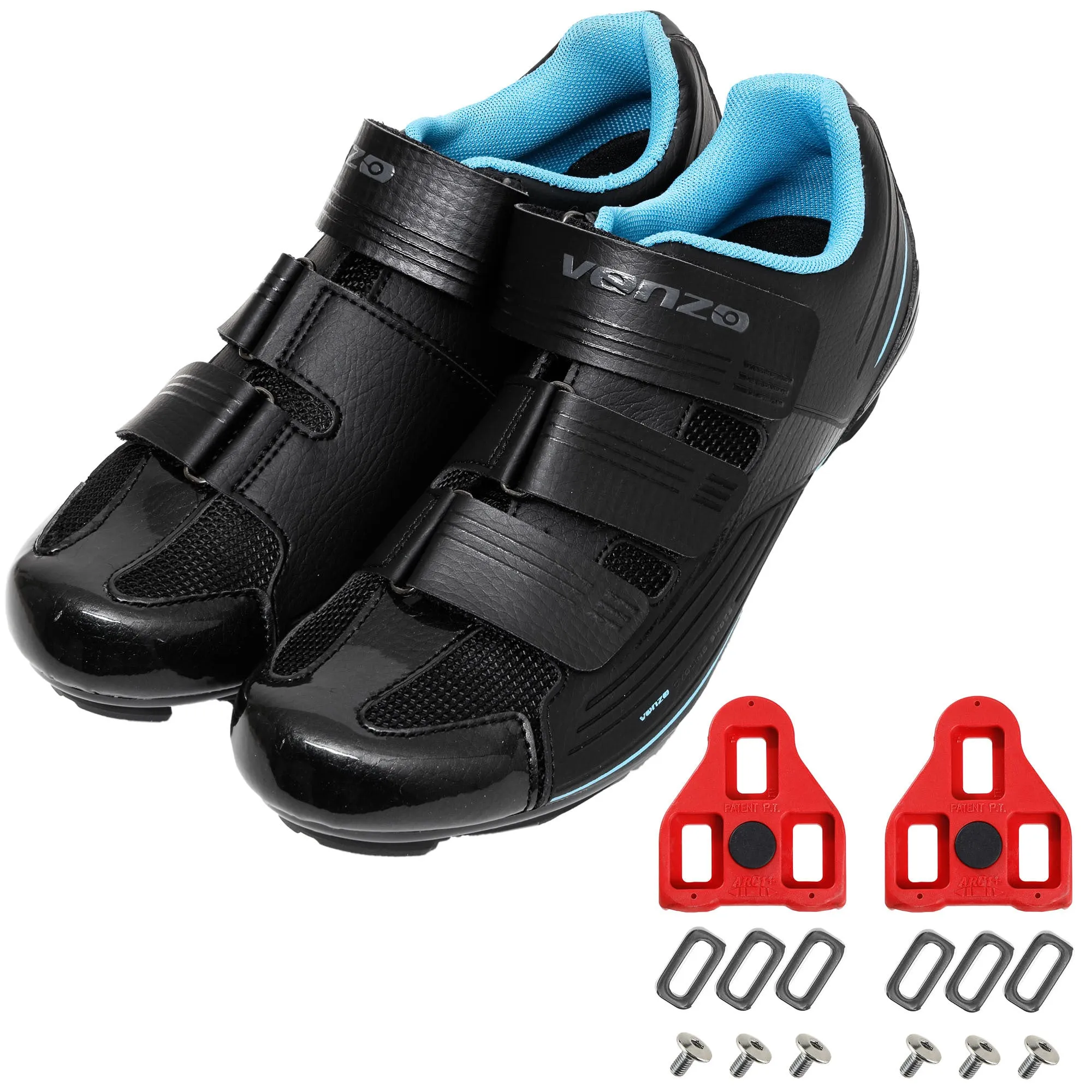 Venzo Bike Bicycle Women's Road Cycling Riding Shoes - Compatible with Peloton LOOK Delta & for Shimano SPD-SL - Perfect for Indoor Road Racing & Indoor Exercise Bikes 41
