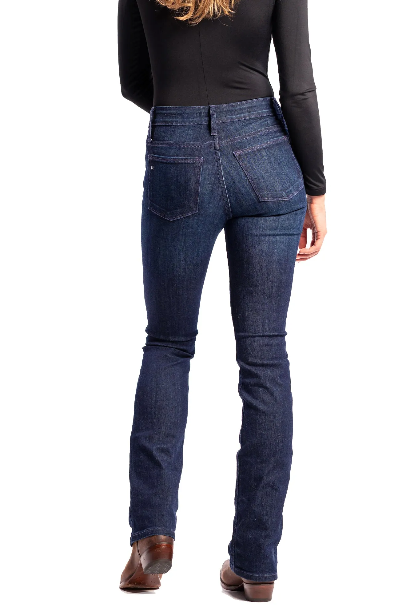 WESTERLY : Straight Leg (Deep Ocean) Violet Stitch