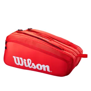 Wilson Super Tour 15-Pack Red Tennis Duffle Bag