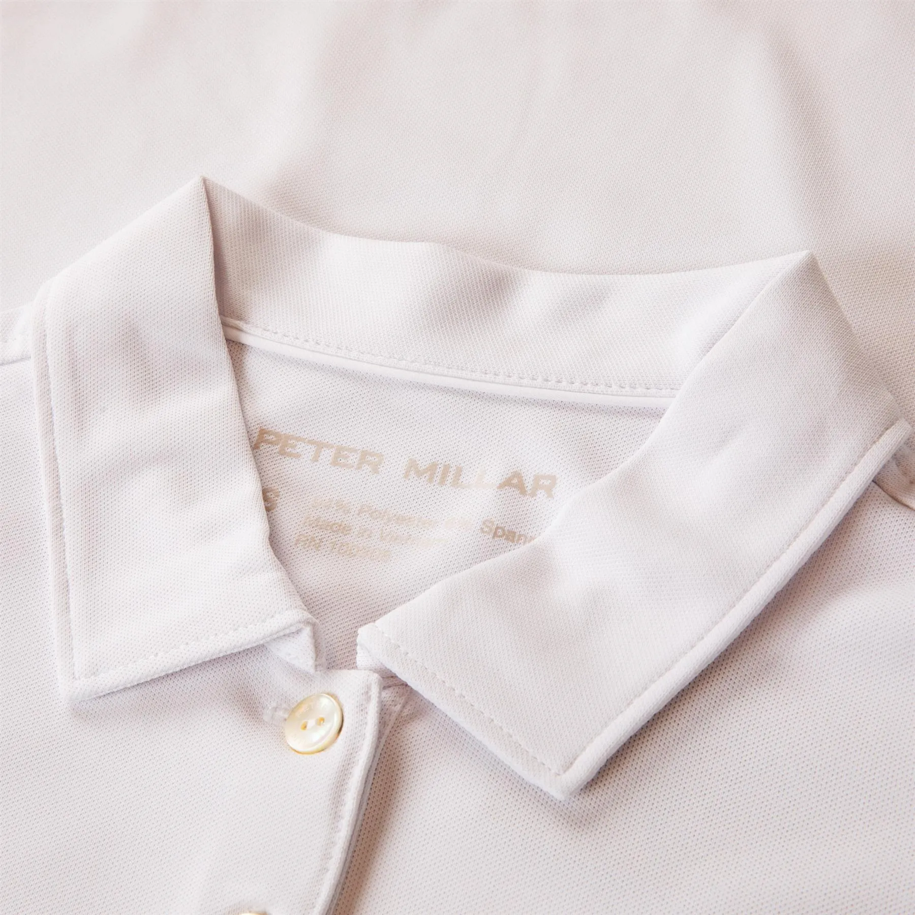 Womens Banded Sport Mesh Sleeveless Button Polo White - 2024