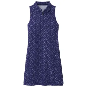 Womens Carner Tossed Paisley Sleeveless Sport Dress Navy - SS24