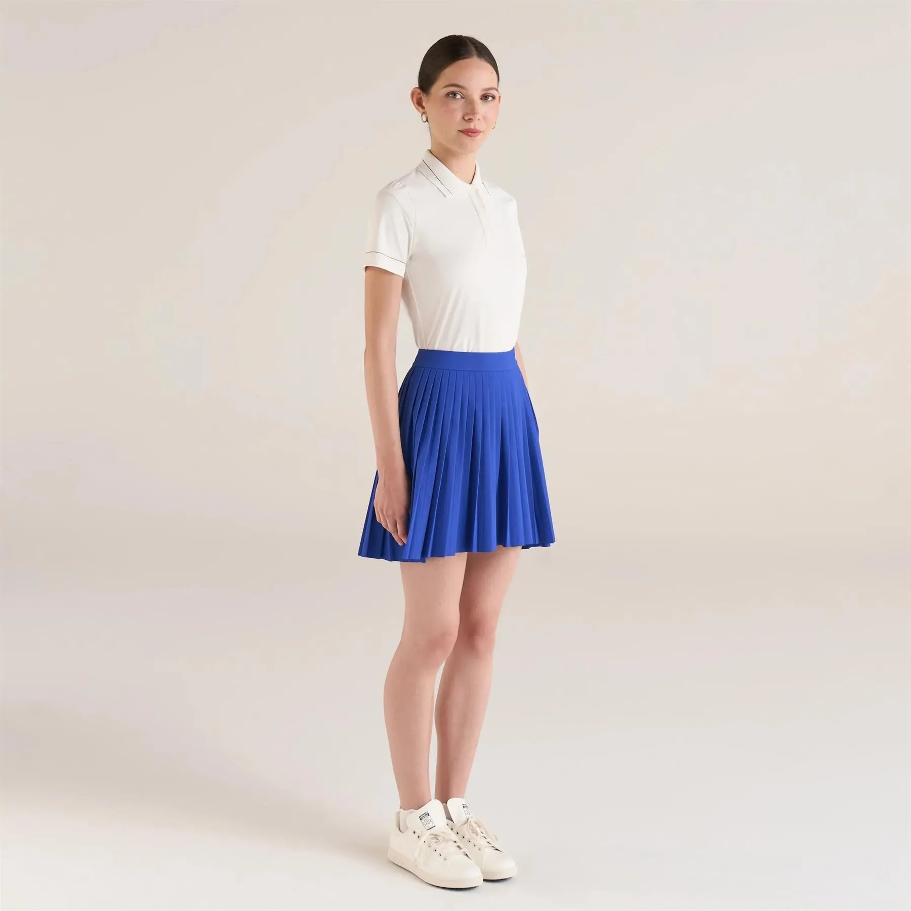 Womens Paloma Polo Snow White/Pageant Blue - 2024
