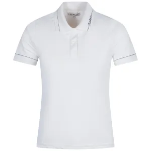 Womens Paloma Polo Snow White/Pageant Blue - 2024